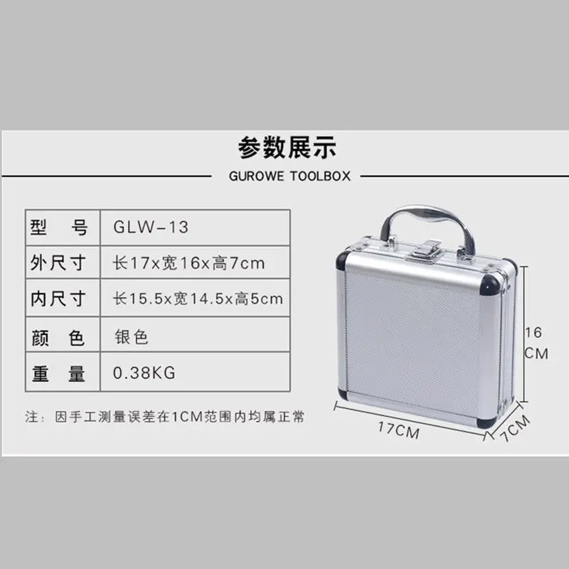aluminum alloy tool box portable extra small lock box multi function mobile phone box storage box safe portable new toolbox free global shipping