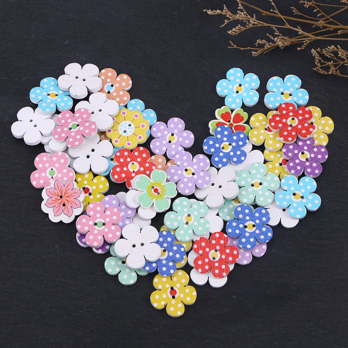 

Button Wood Wooden Novelty Buttons Scrapbooking S Children Coat Shapemanual Kids Diy Hole Sewing Assorted Flower 2