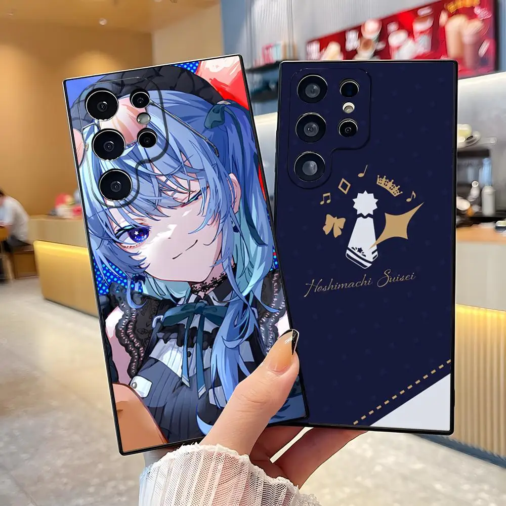 Фото Чехол для телефона H-Hoshimachi Suisei для Samsung S26 S25 Edge S24 S23 S22 Ultra Plus Fe A57 A37 A17 A56 5G, силиконовый чехол №1