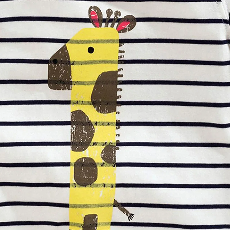 Детская футболка с динозавром для мальчиков и девочек летняя Осенняя детская