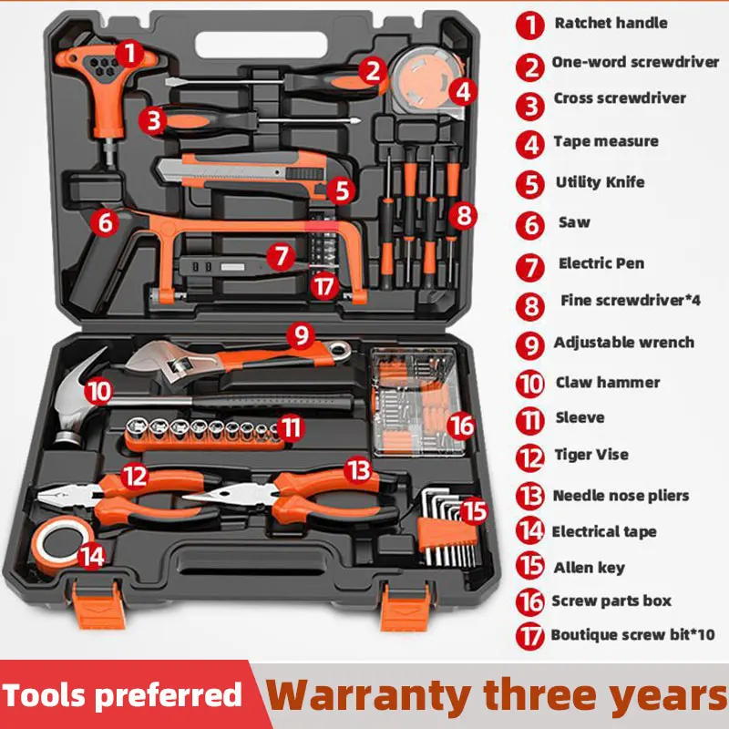 Набор инструментов профессиональный, набор инструментов для ремонта автомобиля, венок, молоток