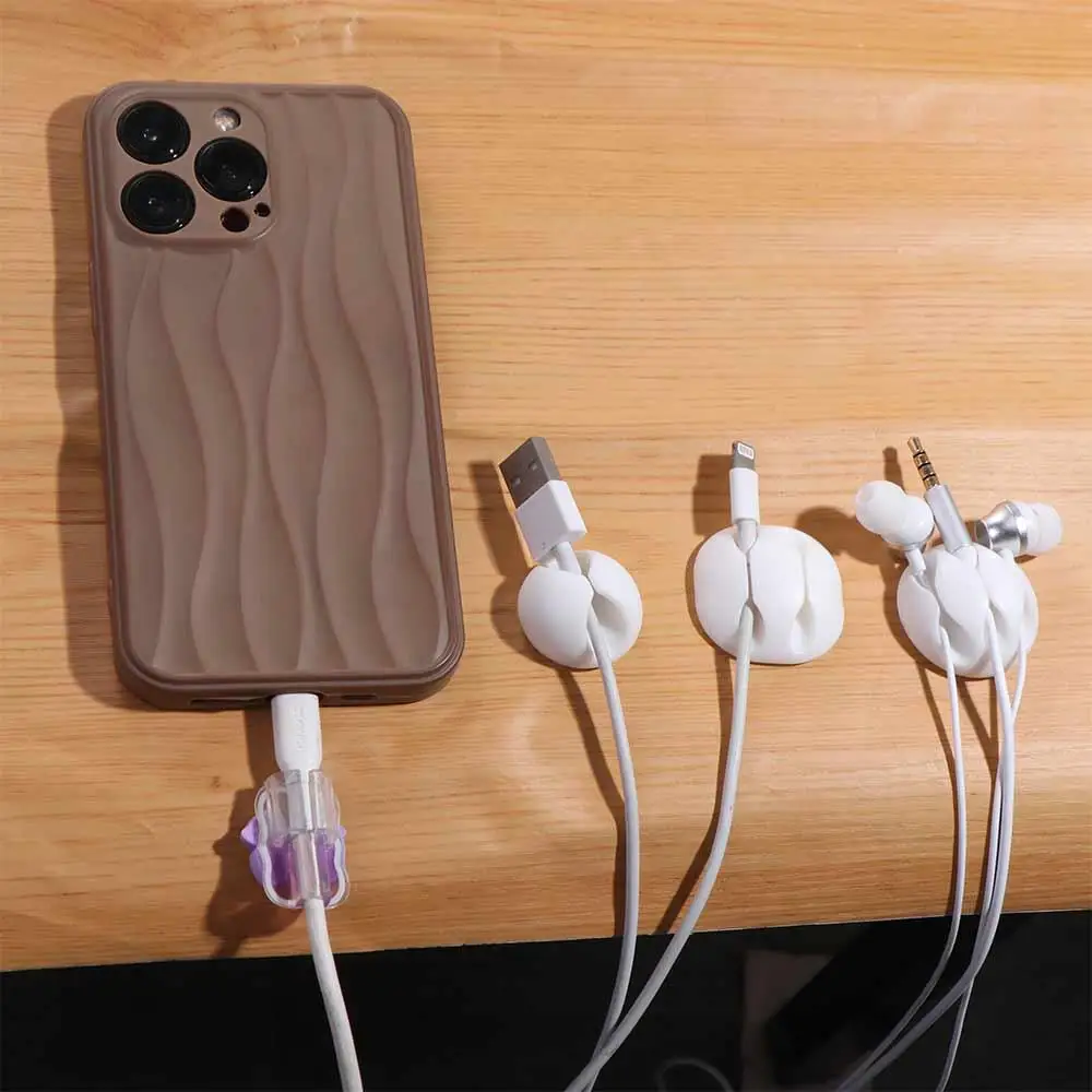 Органайзер-держатель для кабеля из силиконовой резины с несколькими отверстиями