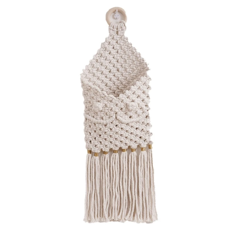 

Hand-made Macrame Plant Hanger Wall Hanging-Planter Basket Flower Pot Holder