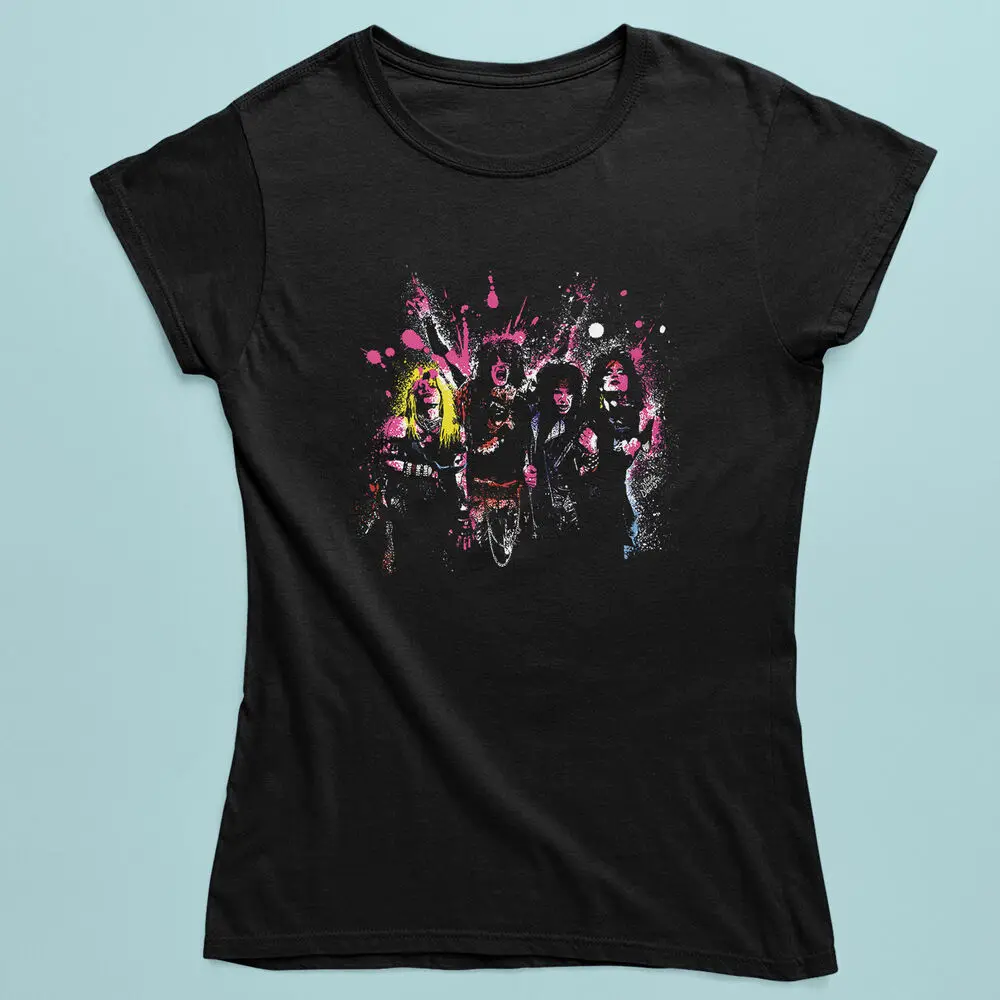 Футболка с рисунком Mötley Crüe Splatter — рок-группа 80-х мужская и женская футболка