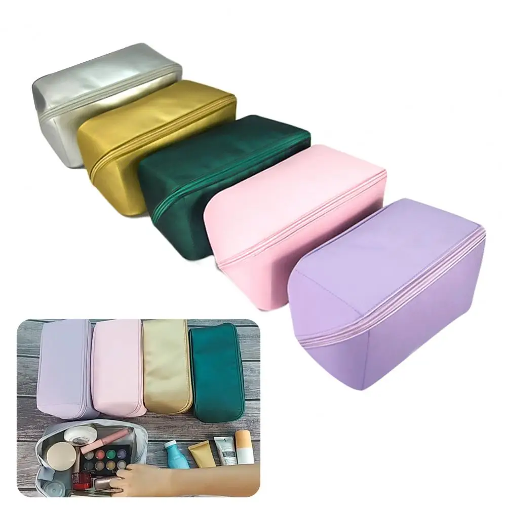 Toiletry Bag Matte Waterproof Large Capacity Faux Leather Water Resistant Toiletry Bag Portable Cosmetic Bag for Outdoor