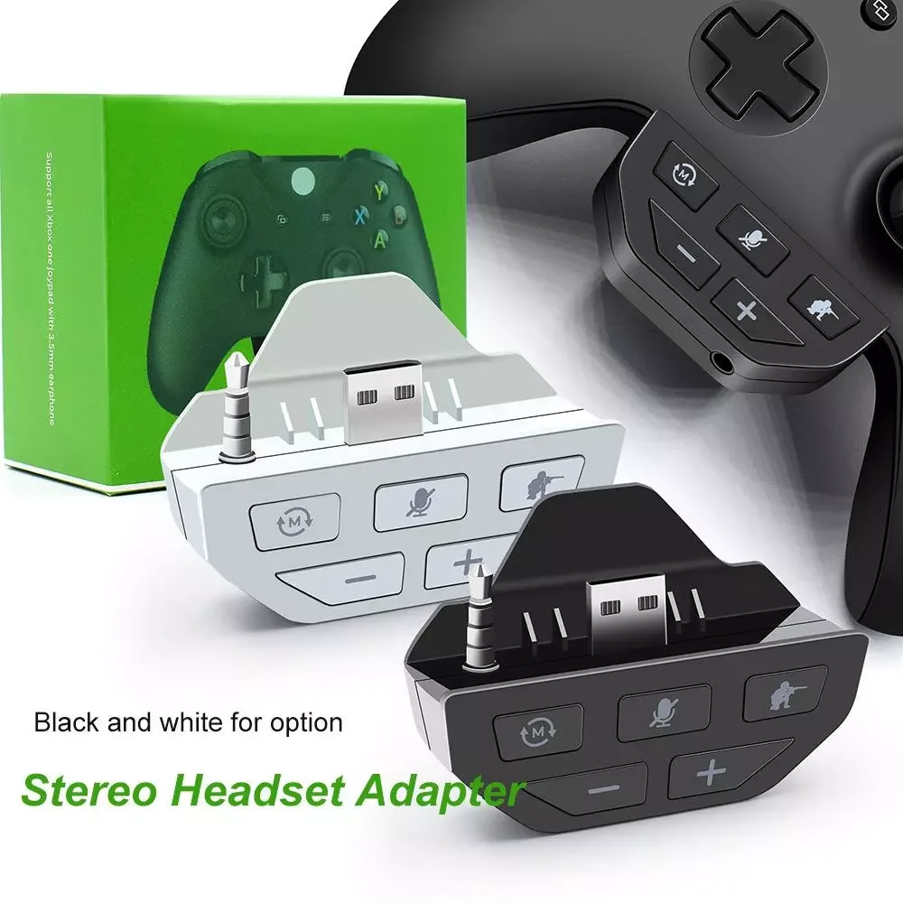 

xbox one controller Wireless Gamepad Stereo 3.5mm Jack Low Latency Voice Control Adapter for xbox one Stereo headset adapter