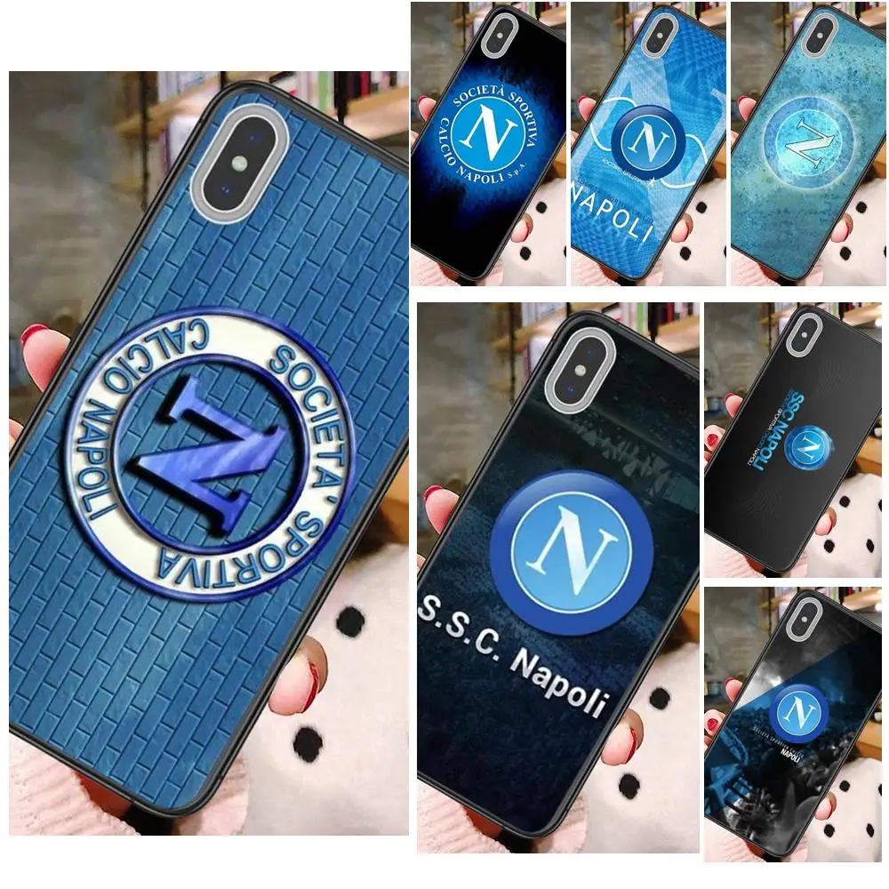 

For Juniors Protector Phone Case Capa Fc Team Soccer Football Logo Napoli For Galaxy F12 F41 Grand I9082 Prime Note 8 9 10 20
