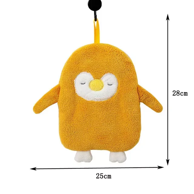 

Super Absorbent Hanging Type Cat Embroidered Towelette Home Decora Dual Purpose Coral Velvet Hand Towel Bathroom Supplies