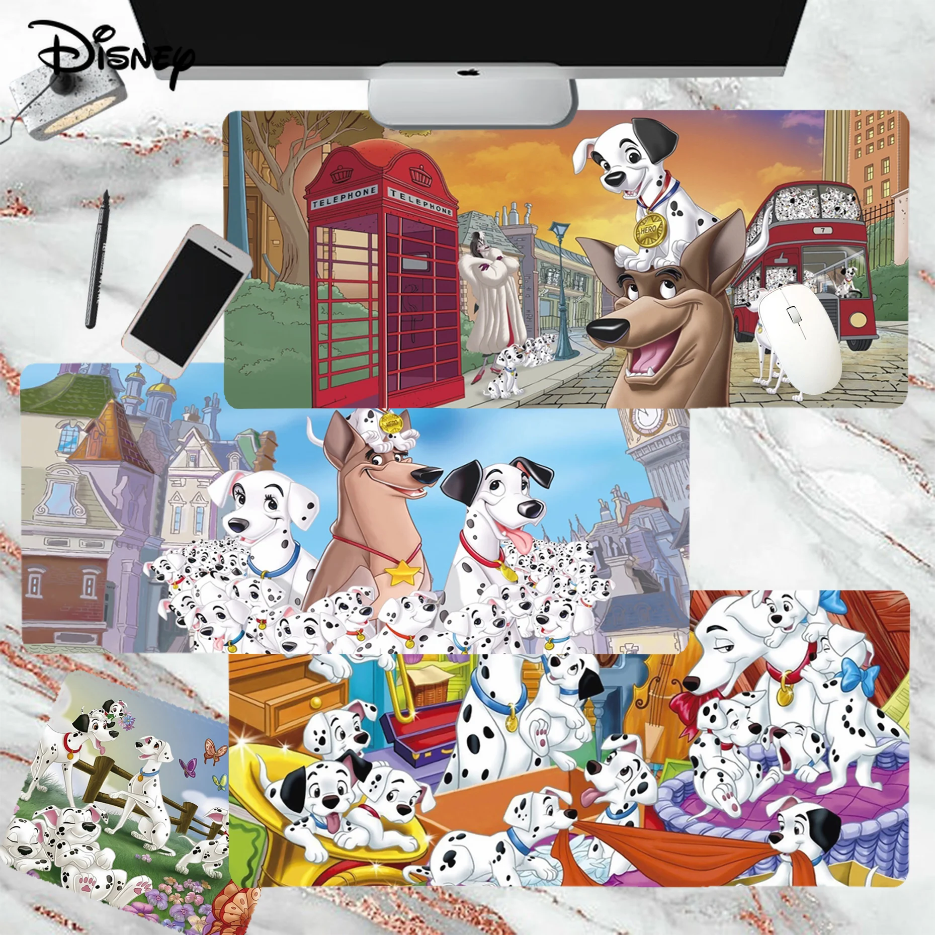 

Disney 101 Dalmatians Cute Rubber PC Computer Gaming Mousepad Size For CSGO Game Player Desktop PC Computer Laptop