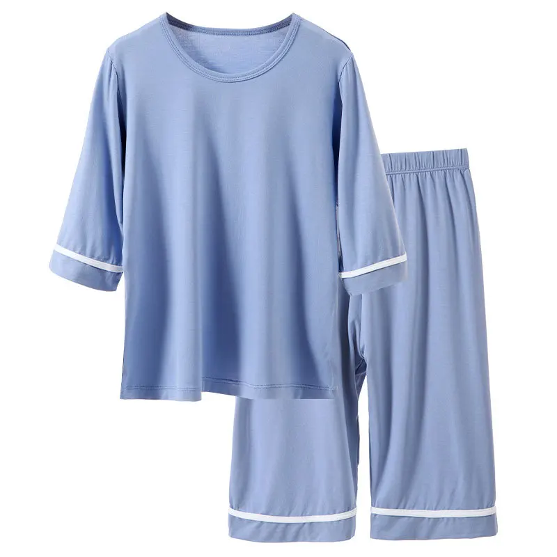 

Детский пижамный комплект для мальчиков, летняя пижама для девочек, мягкая Хлопковая пижама, топы, футболка с коротким рукавом, одежда для д...