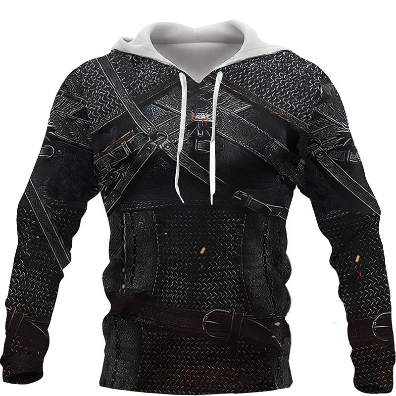 Толстовка мужская с длинным рукавом винтажный рыцарь темплар 3D принт классная