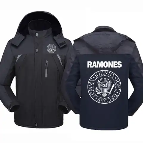 Парка Ramone Seal Мужская зимняя с графическим принтом, непродуваемая плотная теплая куртка с мехом, анорак с капюшоном в стиле милитари