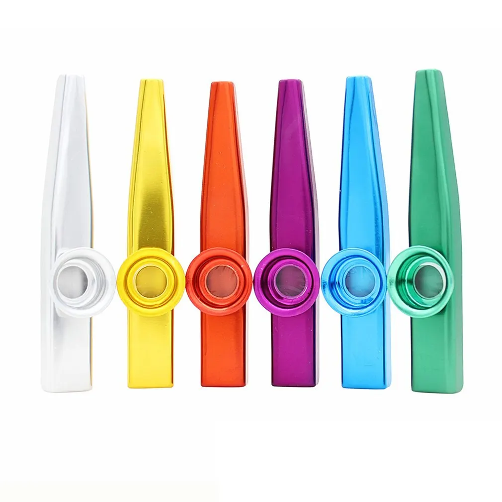 

Colorful Metal Kazoos Musical Instruments Flutes Diaphragm Mouth Kazoos Musical Instruments Good Companion Beginner for Guitar