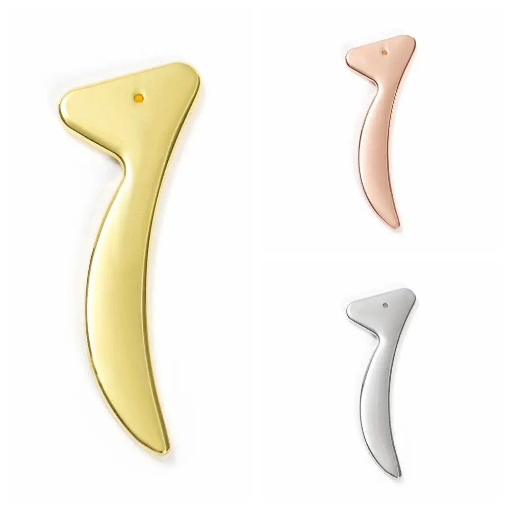 Гладкая металлическая Массажная палочка для лица прочный мини-крем подтяжки