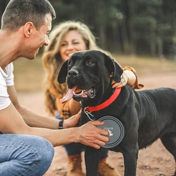 Furry baby 1000ml große zusammen klappbare Hund Haustier faltbare Silikons chale Outdoor-Reise tragbare Welpen futter behälter Feeder Schüssel Schüssel 2