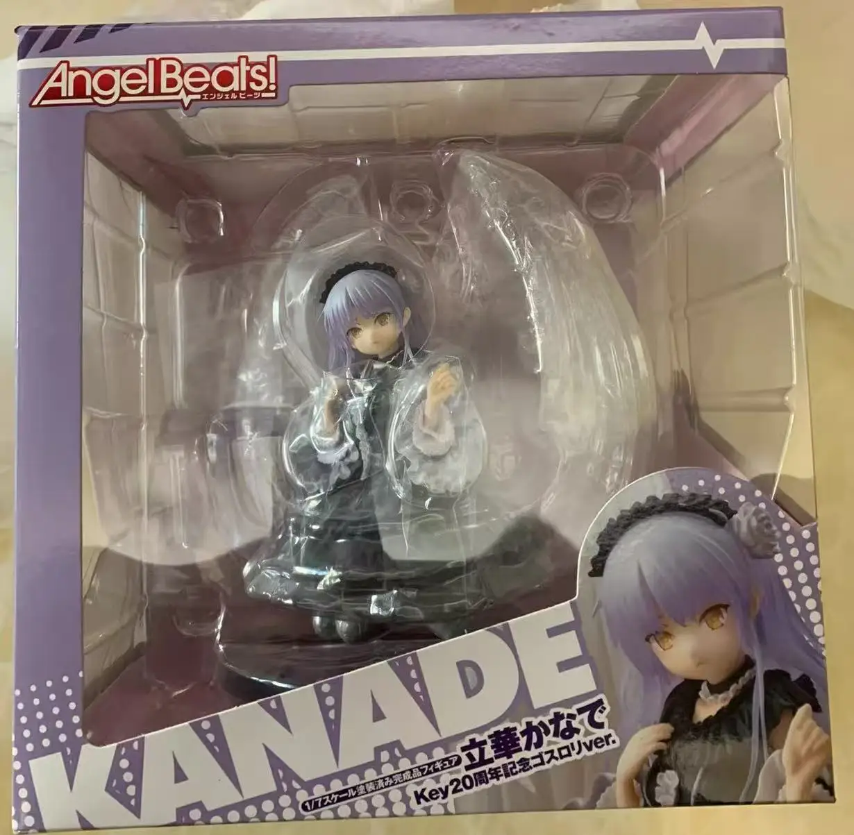 Фото 【FS】Chara-ani CAworks Angel Beats! Фигурка Тачибана Канадэ к 20-летию, в стиле гот-лоли, масштаб 1/7, модель-игрушка, подарок №1