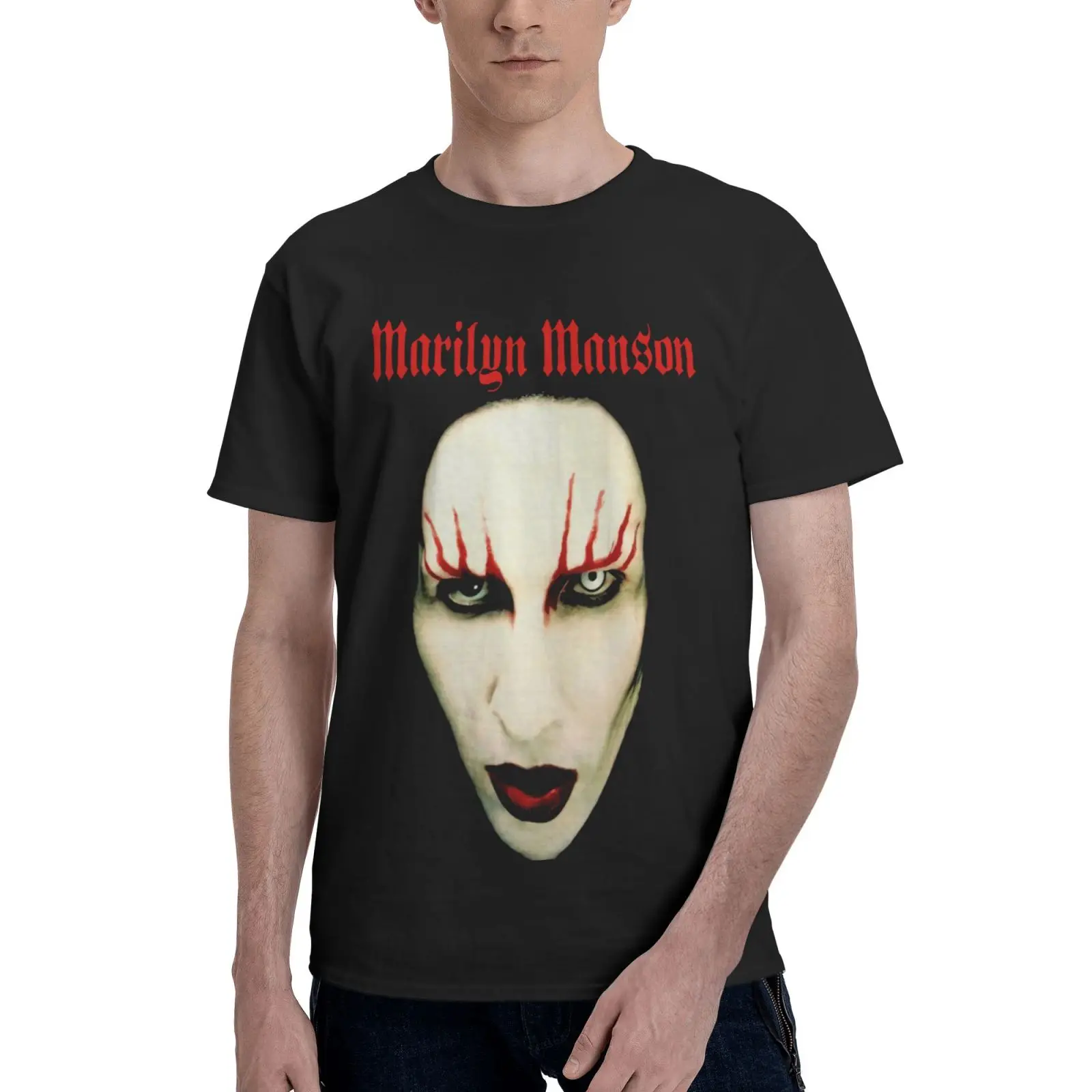 

Marilyn Manson Red Lips Official Oversized T-Shirt Oversized T-Shirt Men T-Shirt Tshirt T-Shirt Men's Shirt Manga Mens Clothes