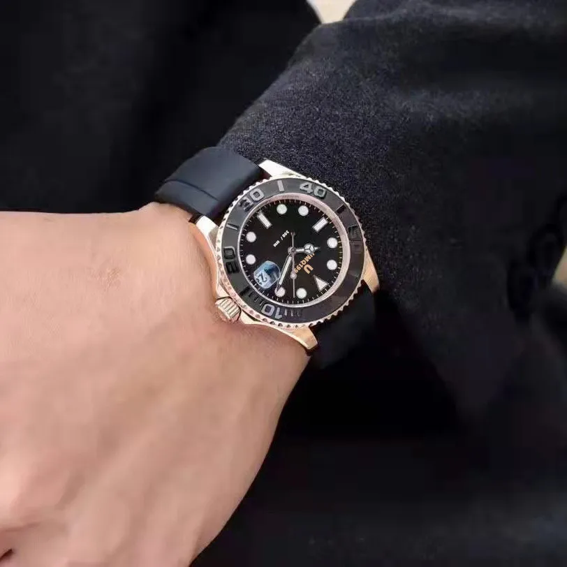 

Мужские автоматические механические часы, часы для дайвинга, резиновый ремешок, 316 тонкая сталь, очень светящиеся