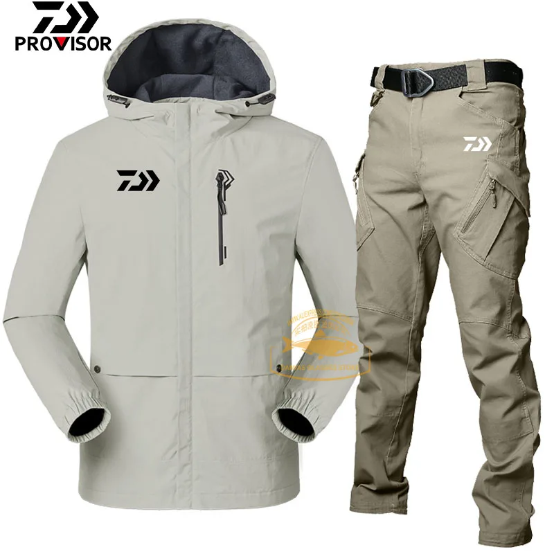

Новая весенняя одежда для рыбалки, водонепроницаемый ветрозащитный костюм для рыбалки, дышащий Быстросохнущий Набор для рыбалки Daiwa, одежд...