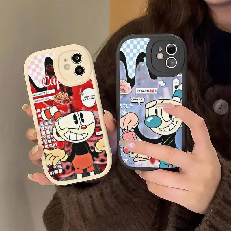 

Cute C-Cuphead Phone Case Hard Leather Phone Case for iPhone 13 12 Mini 11 14 Pro Max Xs X Xr 7 8 Plus 6 6s Se 2022