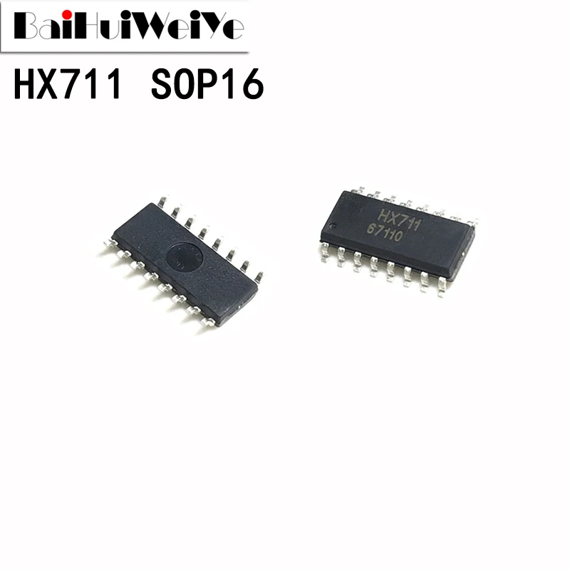 10 шт. HX711 SOP16 SMD SOP-16 специальный чип IC для 24 бит точный датчик электронные весы новый оригинальный чипсет хорошего качества