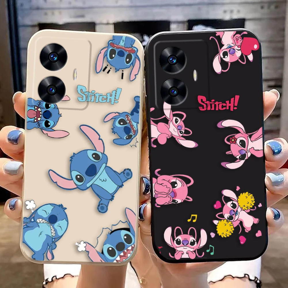 Чехол Naughty Koala Stitch Angel для Realme C65 C63 C53 C35 C55 C33 C30 C21Y C20 C12 C11 GT 2 XT NARAO 20 30 50 Funda