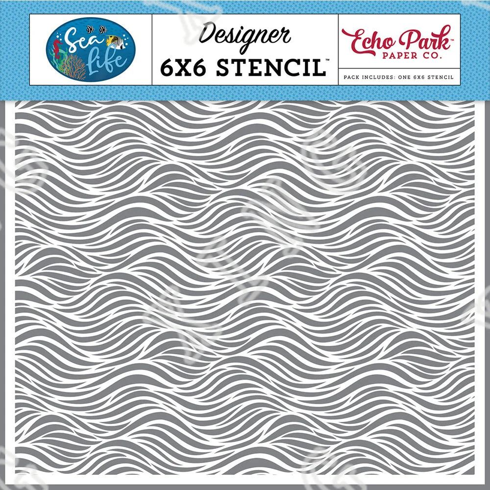 

2022 New Ocean Waves Layering Stencil for Diy Scrapbook Diary Photo Album Craft Paper Card Making Embossing Template Decorations