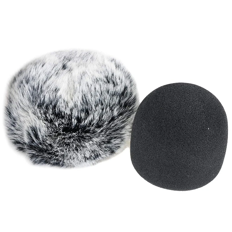 

Furry Windshield Foam Microphone Windshield-for Blue Yeti, Blue Yeti Pro USB Microphone Windshield -Up Filter (2Pcs)