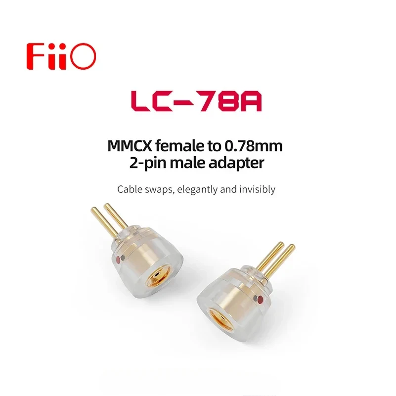 FiiO LC-78A MMCX мама на 0 78 мм 2-контактный штекерный адаптер для наушников FD11 FH11 FH3