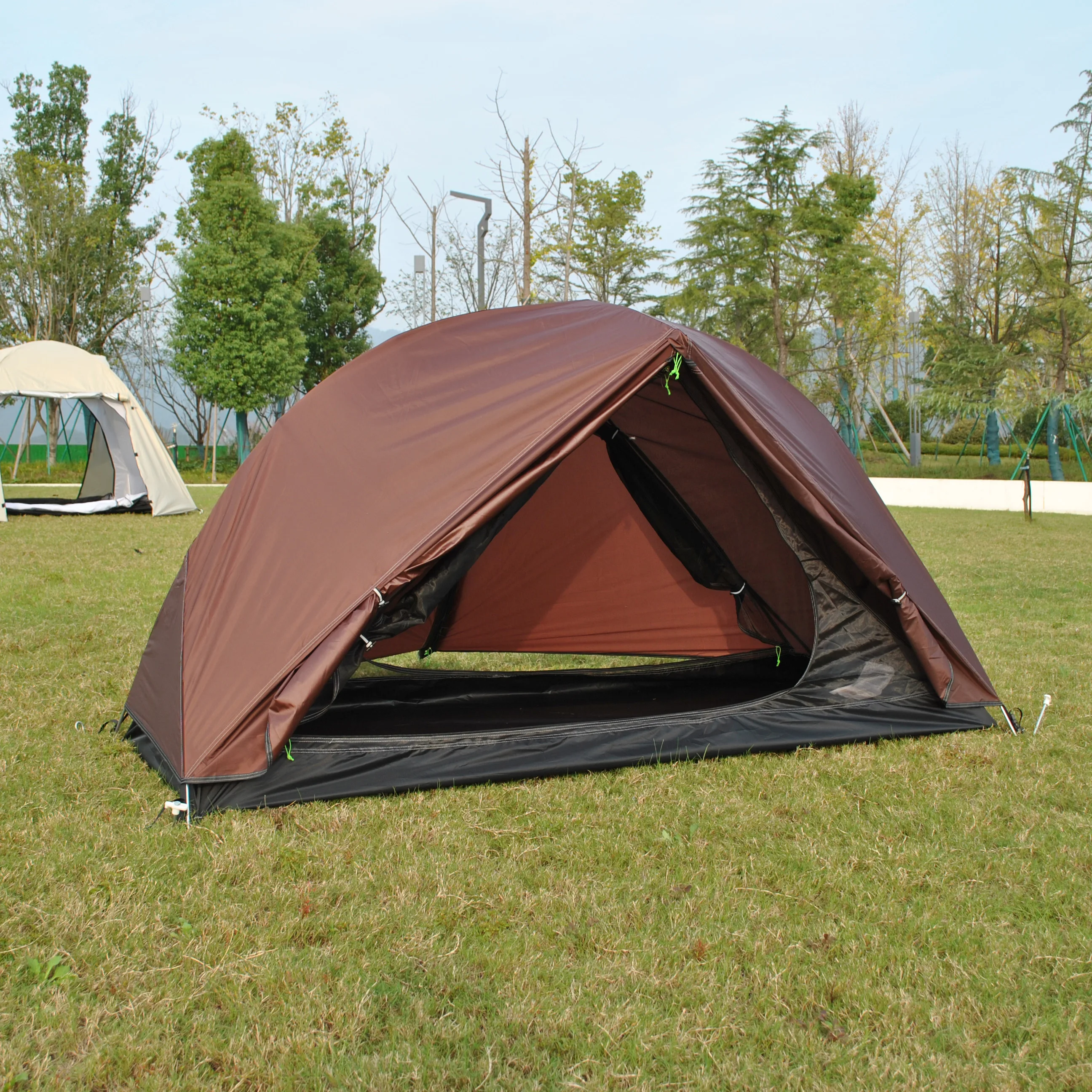 1-местная палатка для кемпинга пешего туризма горного охоты рюкзака 4-сезонная