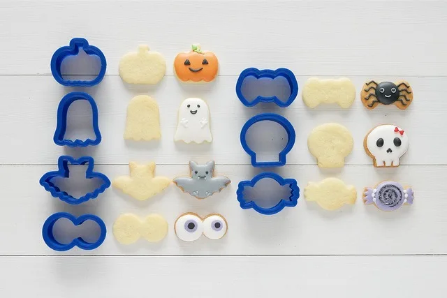 Счастливого Хэллоуина мини кольцо печенье Форма мультфильм помадка торт резак DIY