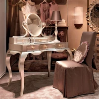 european dresser bedroom italian internet celebrity ins small desk and solid wood dresser mirror