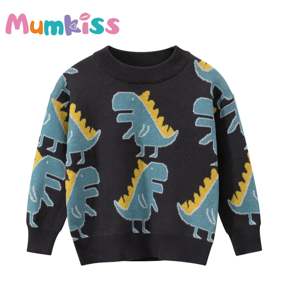 

Свитер детский с круглым вырезом и длинным рукавом, на Возраст 3-8 лет