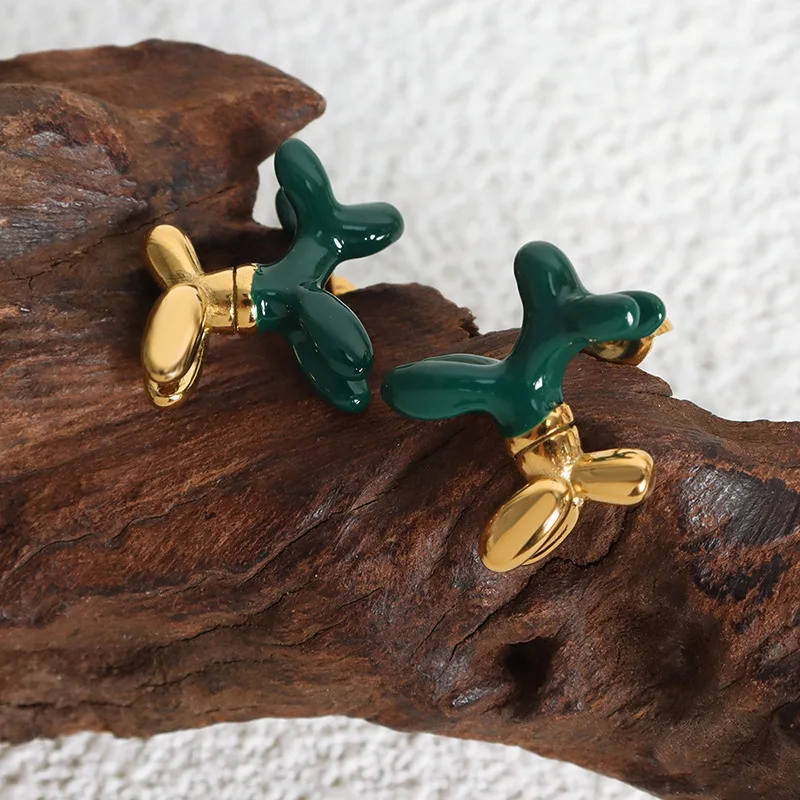 Простые милые серьги-подвески из нержавеющей стали 316L с воздушным шаром и