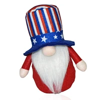 4th of july patriotic gnome independence day gnome plush american swedish gnomes handmade home ornaments memorial day elf dwarf