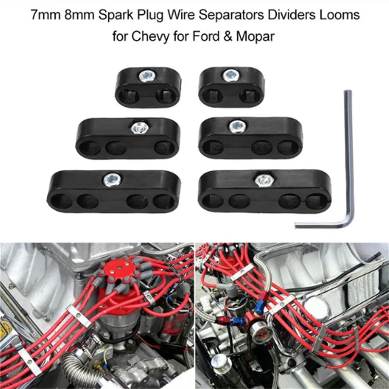 

New Auto Hot Sell 7mm 8mm Spark Plug Wire Separators Dividers Looms Universal For Auto Spark Plug