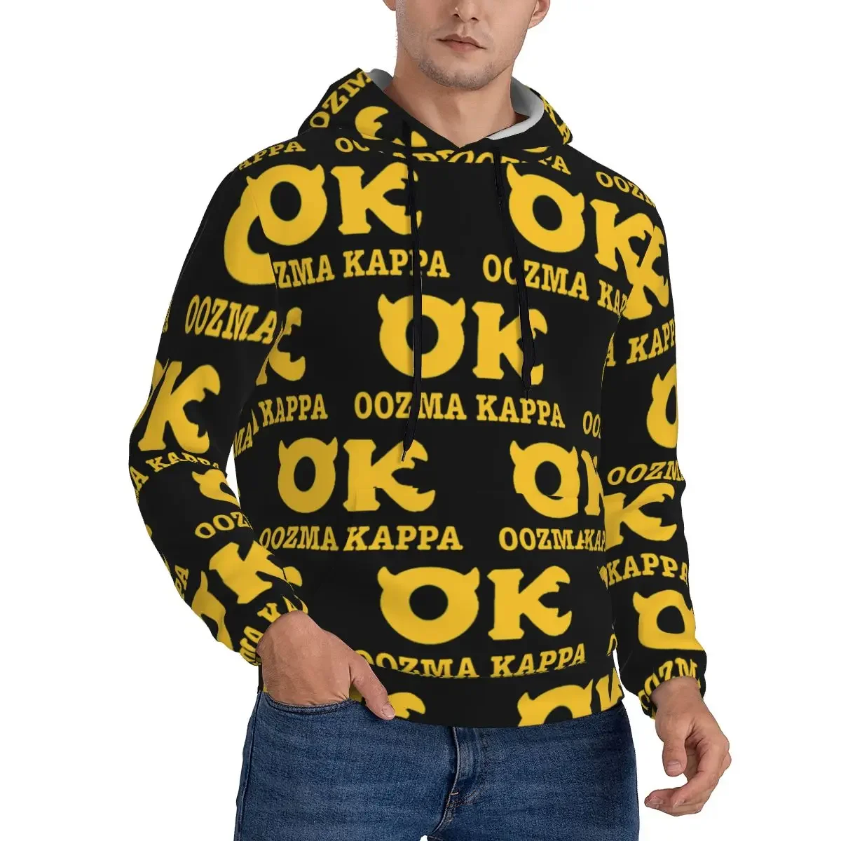 Фото Толстовки Squishy Oozma Kappa OK, пуловеры в стиле Харадзюку, осенне-зимние мужские и женские толстовки с длинными рукавами, топы №2