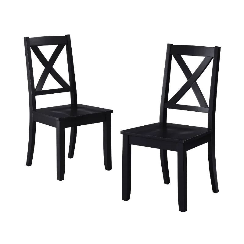 

Better Homes & Gardens Maddox Crossing Dining Chairs, Set of 2, (Black/Brown/Dark Seafoam/White)Optional