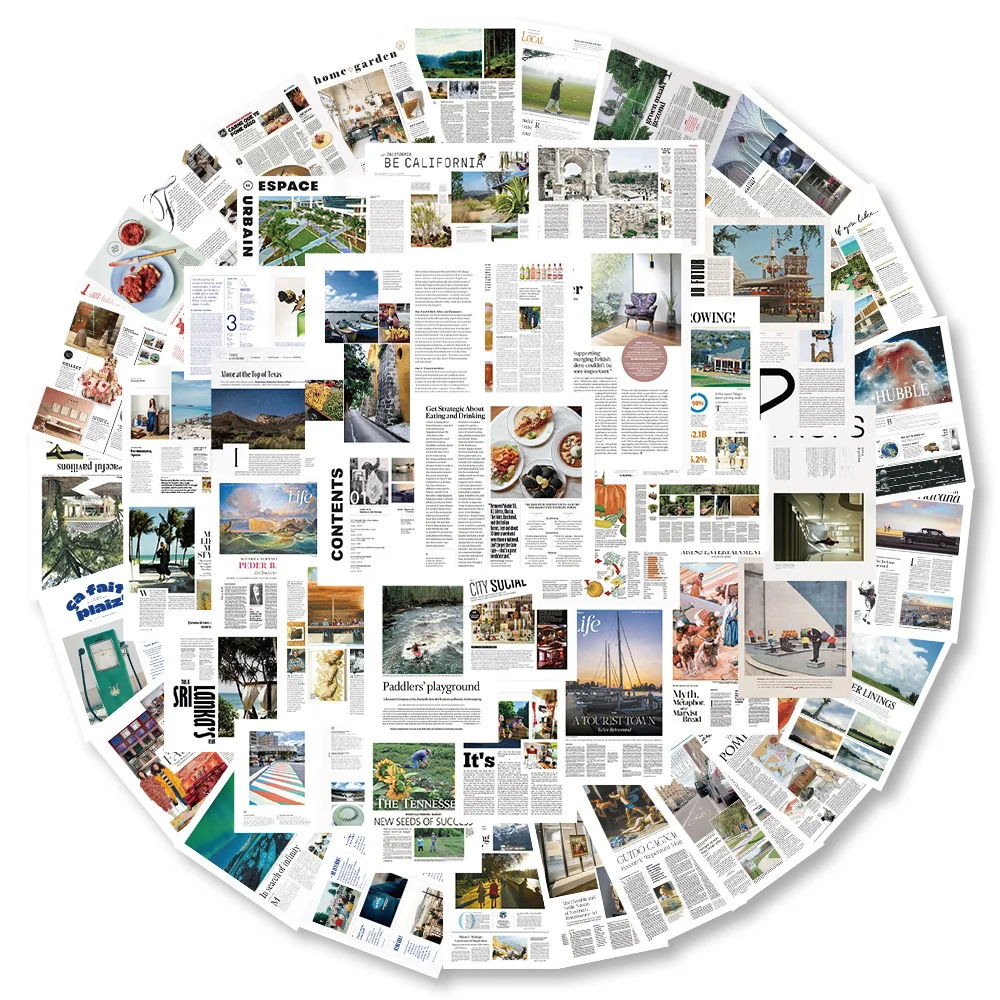 

10/30/52 шт. эстетические литературные наклейки-постеры, наклейки, украшения «сделай сам», чемодан, скрапбукинг, телефон, ноутбук, канцелярские ...