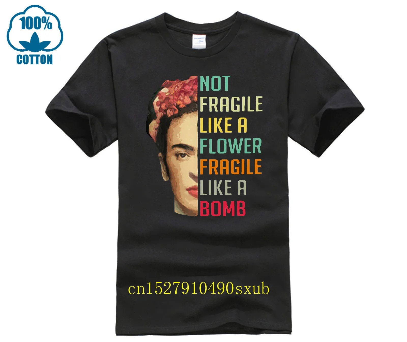 Не хрупкая как рубашка с цветами бомбой футболка для мужчин и женщин