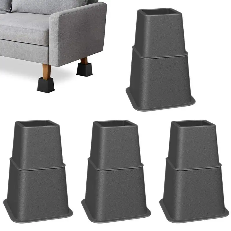 Adjustable Bed Risers And Furniture Risers Stackable Bed Lift Bed Risers Heavy Duty Couch Desk