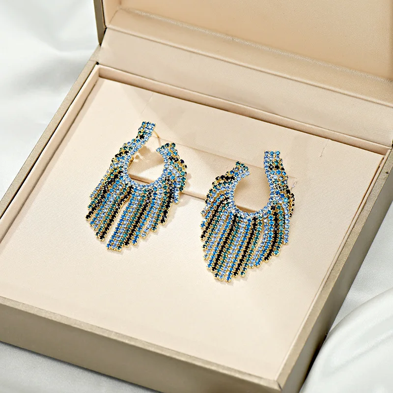 

Женские серьги-подвески ручной работы в виде когтей с золотым покрытием 14 к