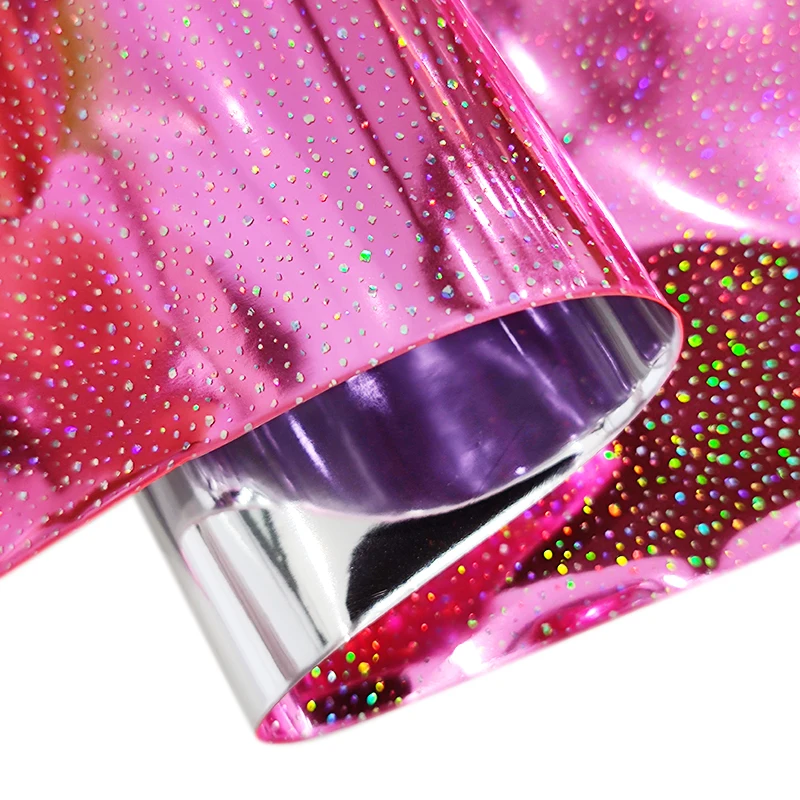 Гладкие металлические листы из искусственной кожи для бантов материал шитья