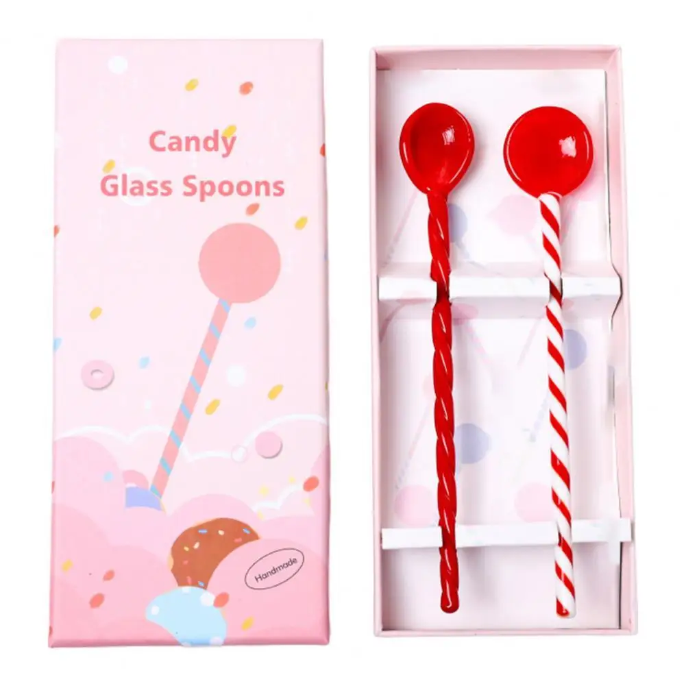 

2 шт., Детские стеклянные ложки в форме конфет