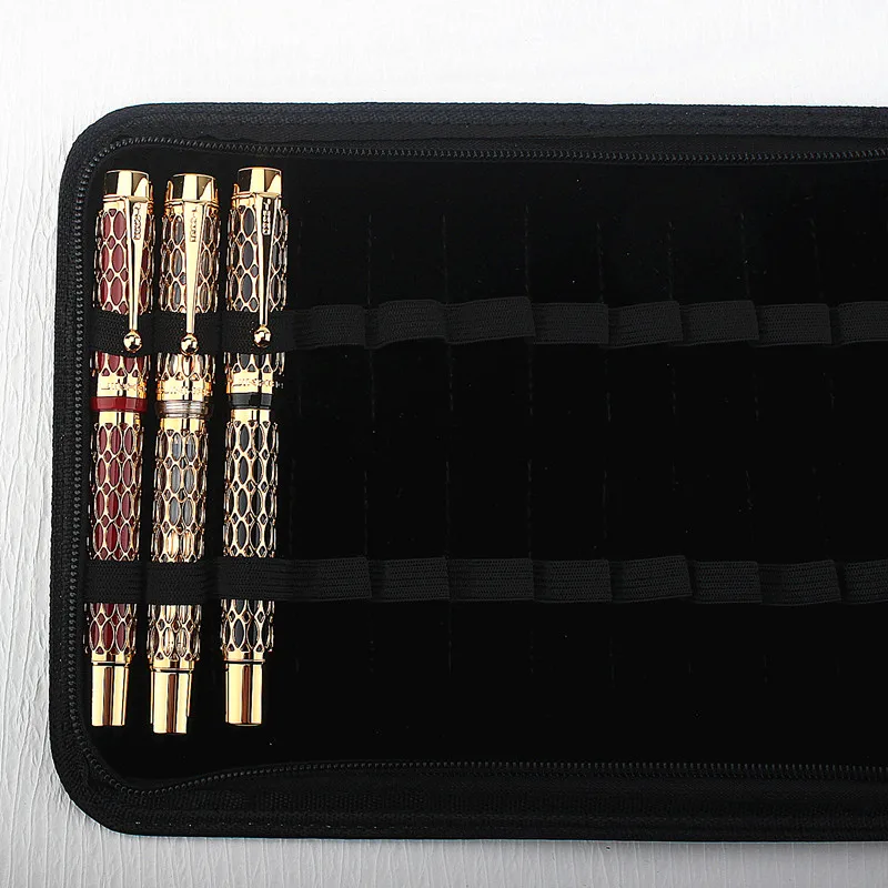 Футляр для ручек с 24 отверстиями вместительный кожаный чехол Холщовый держатель