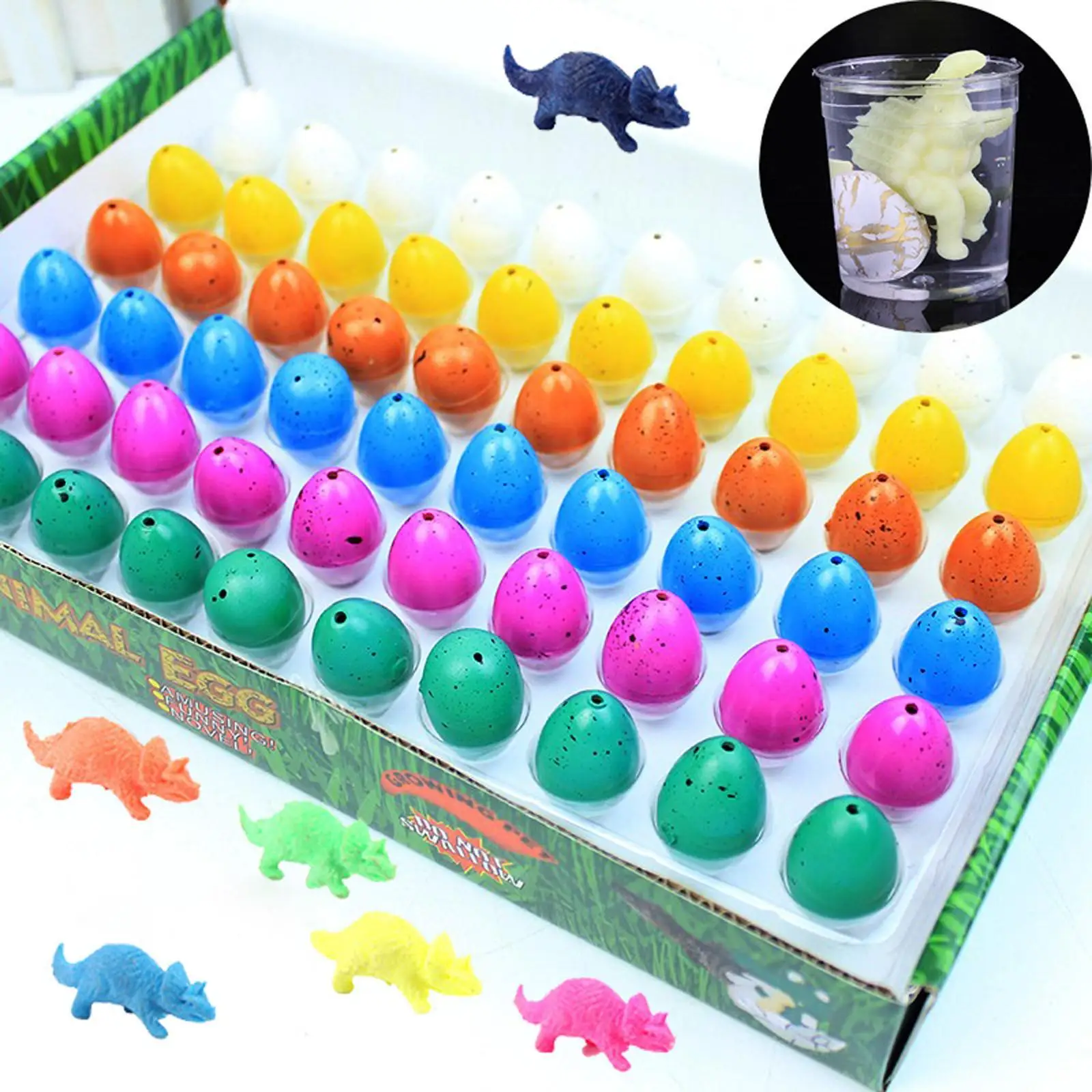 

10pcs Dinosaur Egg Hatching Toys Novelty Magic Eggs Adds Water Growing Egg Water Hatching Dinosaur Eggs Children Educational Toy