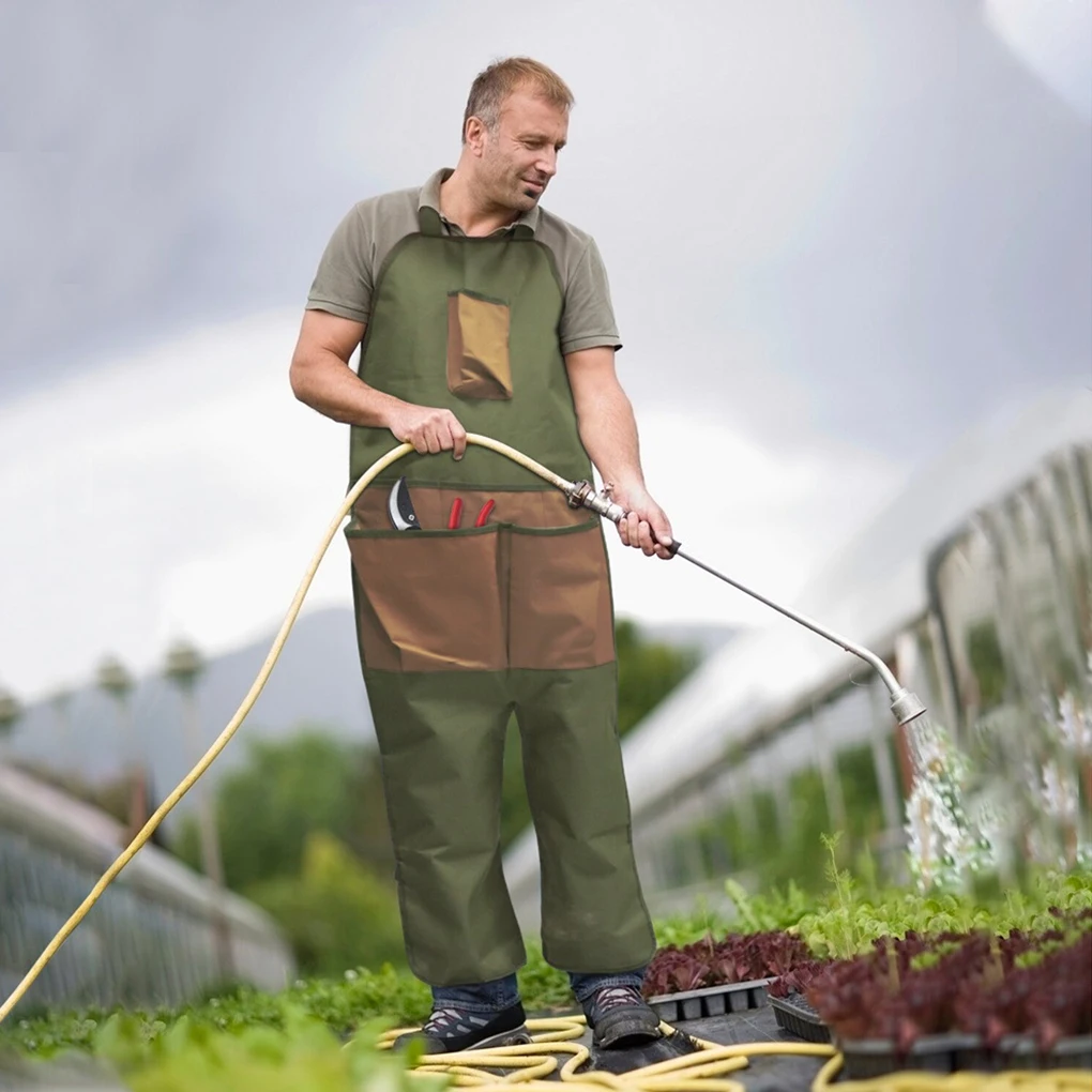 

Garden Apron Multifunctional Gardening Aprons Leg Protector Gardener Bib