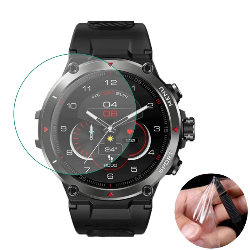 

5pcs TPU Soft Clear Protective Film Cover For Zeblaze Stratos 2 Smart Watch Display Screen Protector 2022 Smartwatch Accessories
