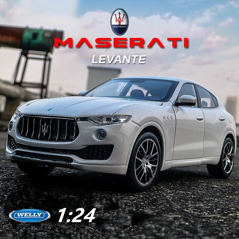 

WELLY 1:24 Maserati Levante SUV Alloy Car Model Diecast Metal Toy Sports Car Model High Simulation Collection Childrens Toy Gift