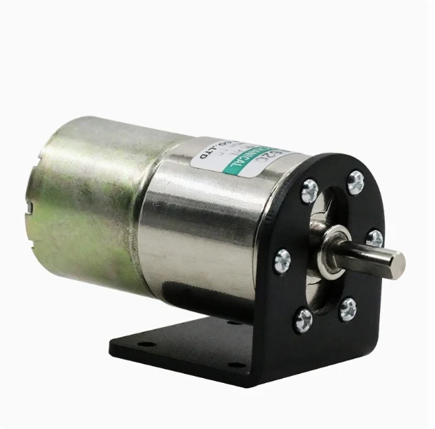 Редукторный электродвигатель постоянного тока 37GA520 12 В 24 10 Вт центральный вал